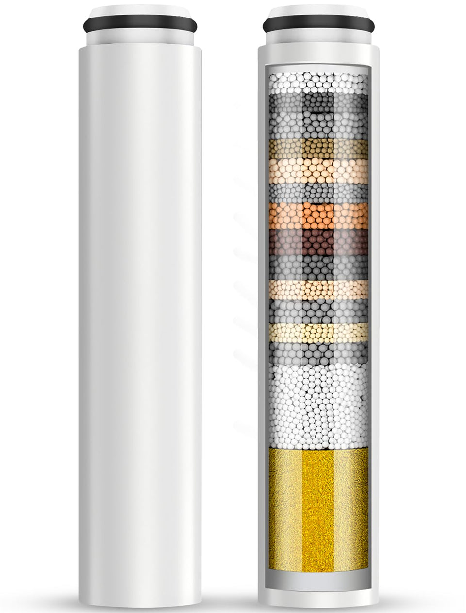 Cobbe replacement filter pack for handheld shower head reduces chlorine and improves water quality.