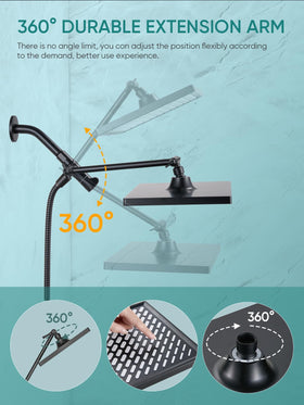 Cobbe rotatable connector helps align the handheld hose to reduce tangles.