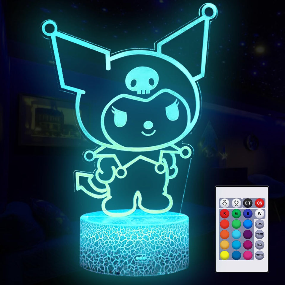 COBIKU 16-color 3D night light showing vivid hues for cozy ambiance.
