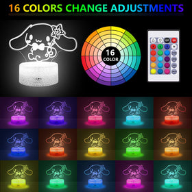 COBIKU 3D illusion lamp base with touch control for quick color switching