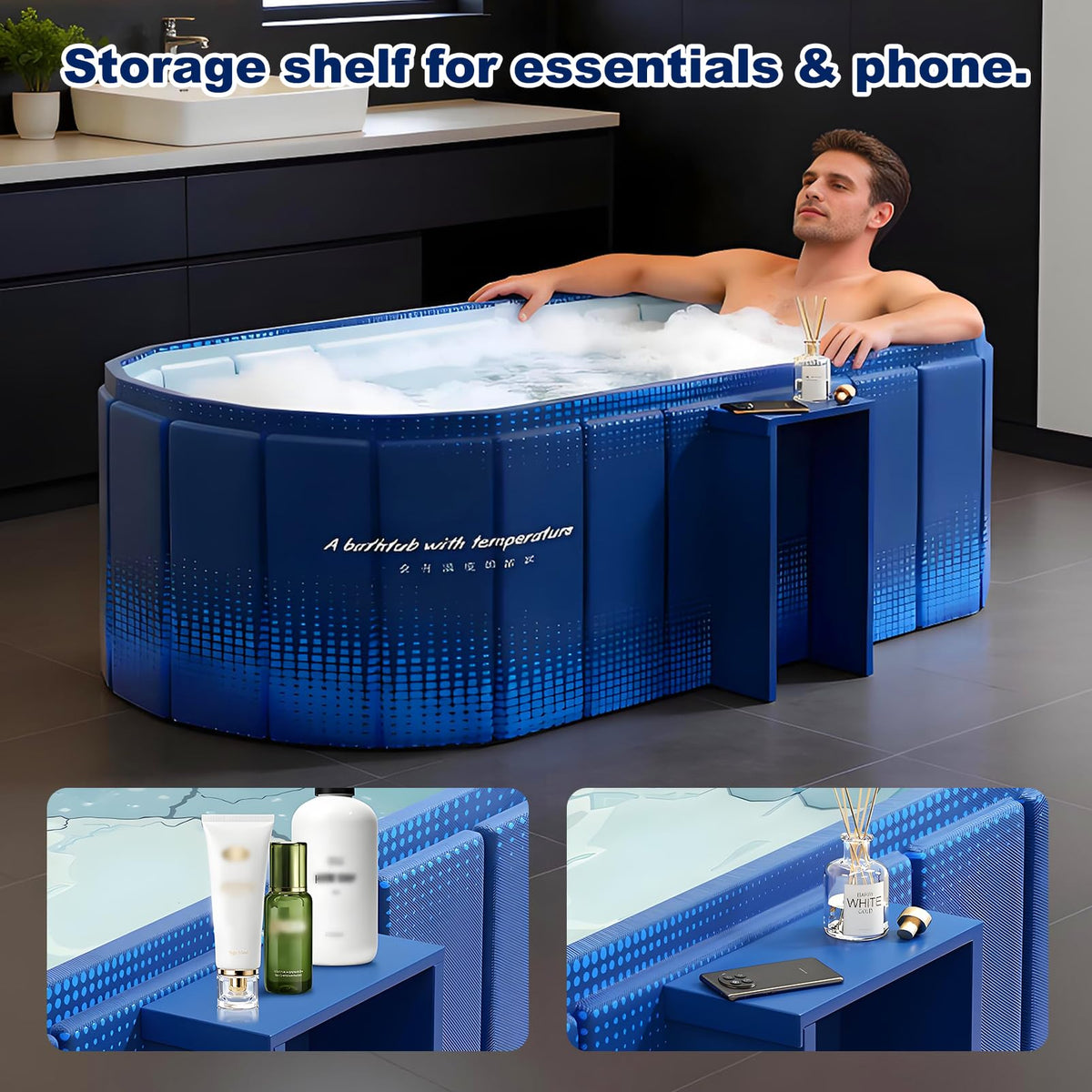COBOPANDA five-layer insulation helps maintain water temperature for hot or cold soaks.