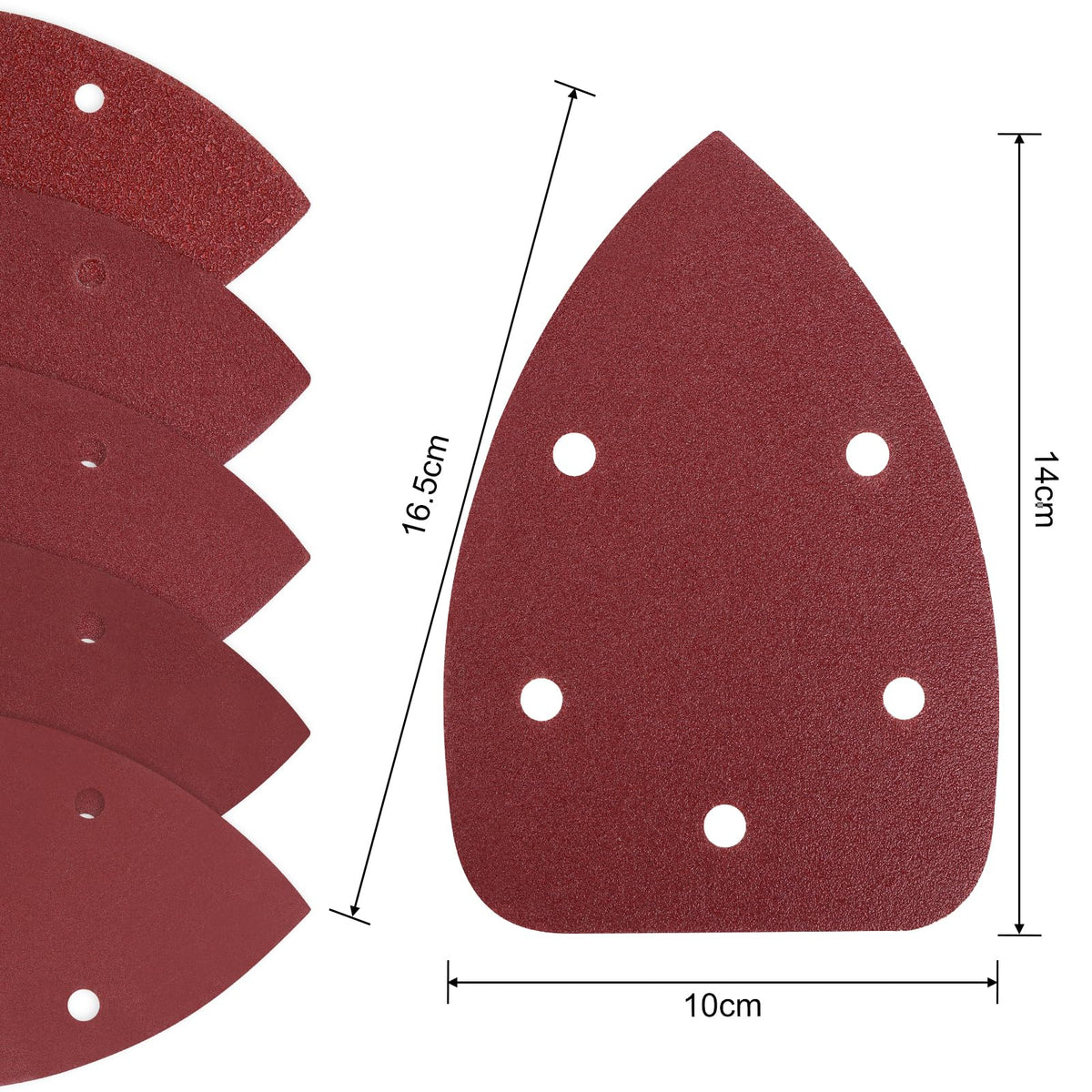 Coceca 40-grit sandpaper close-up shows aggressive removal for rough prep