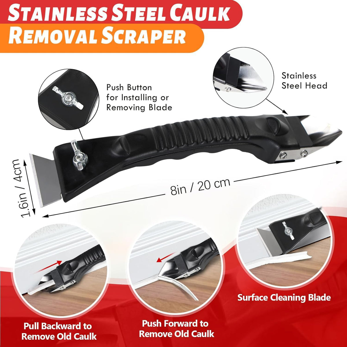 Cocew sealant finishing tool grout scraper for smooth joints