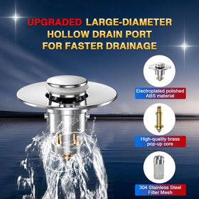Cocog durable brass core stopper for reliable daily use in US bathroom sinks.