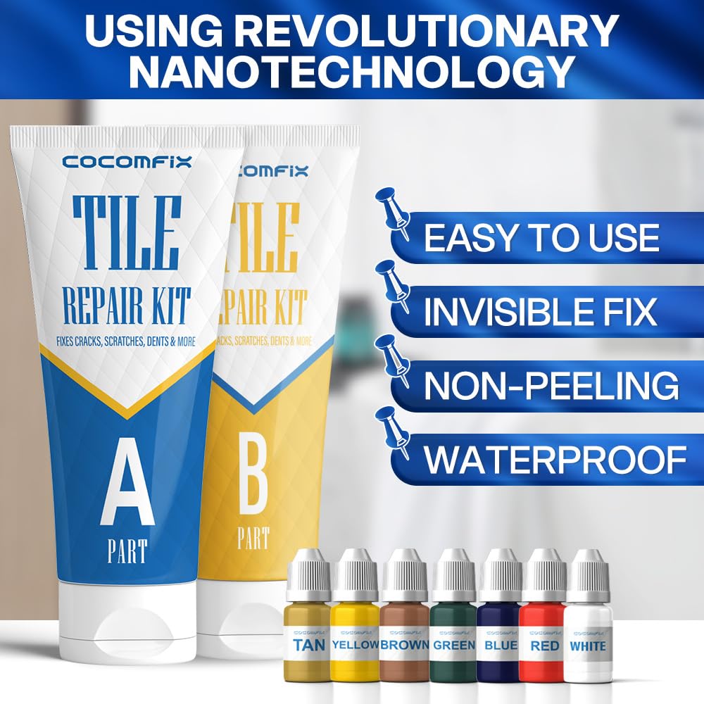 cocomfix tile repair kit color-match tools and guide simplify DIY tile restoration