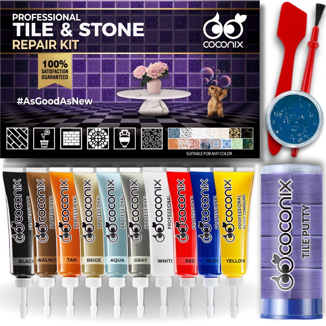 COCONIX Tile & Stone Repair Kit box ready for versatile repairs.