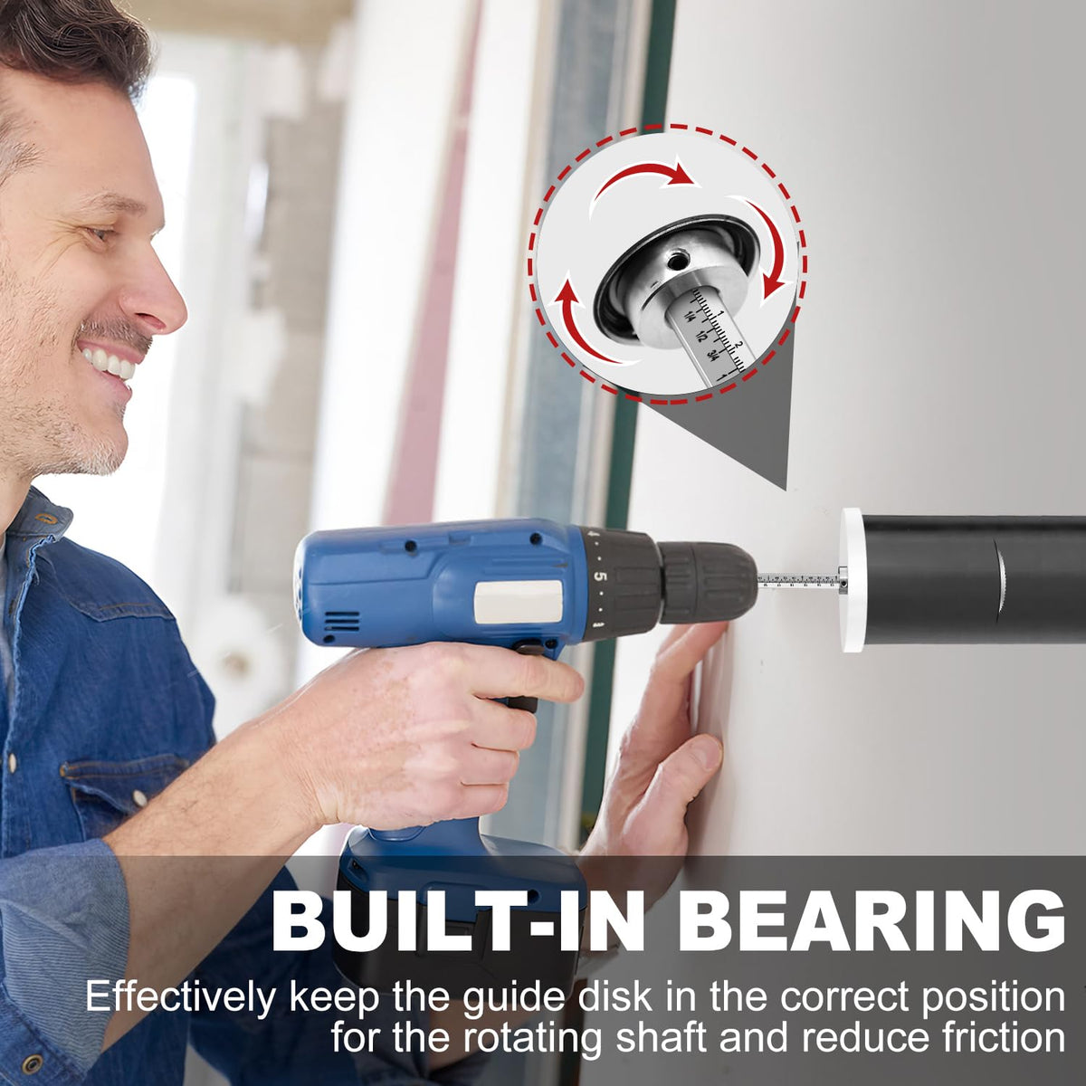 Cocowin bearing guide keeps the cutting disk steady during rotation