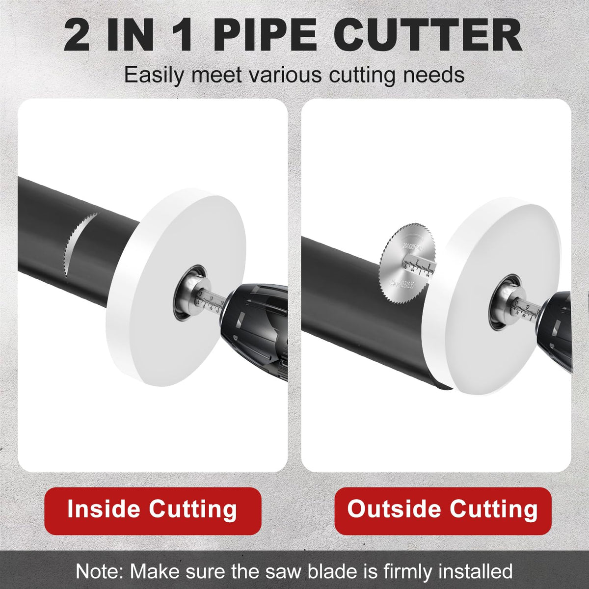 Cocowin inside pipe cutter shaft with hex key for blade changes