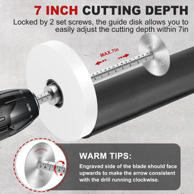 Cocowin PVC pipe cutting tool with large guide disk for consistent depth