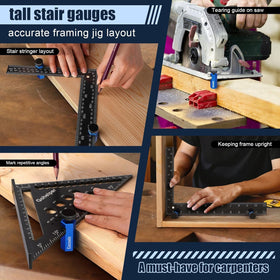 Cocowin gauge supports framing square attachments for versatility.