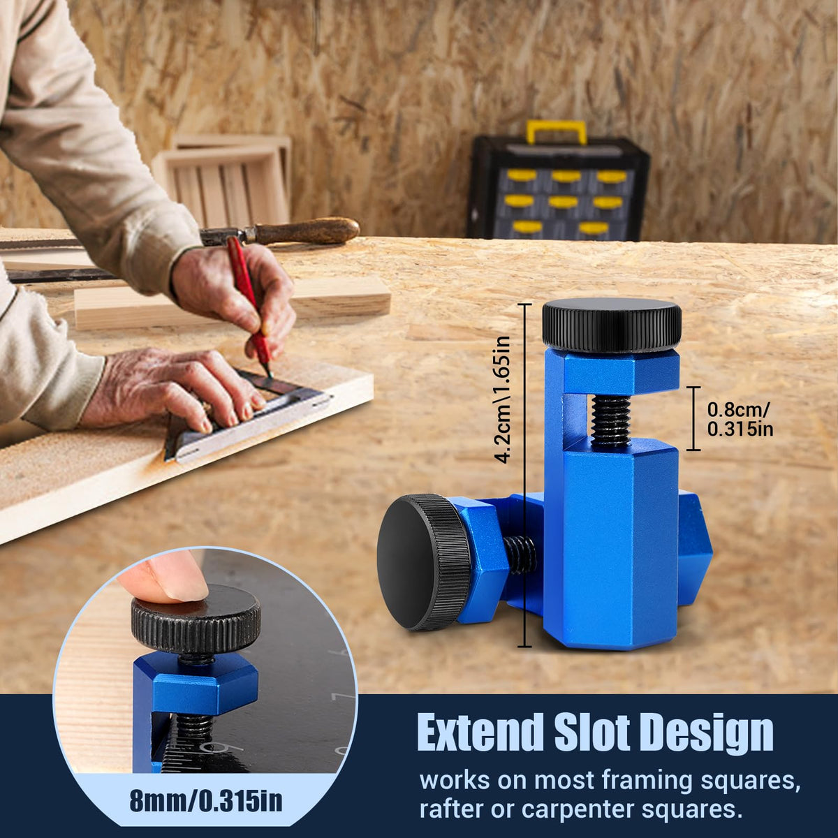 Cocowin black oxide thumbscrew offers secure tightening.