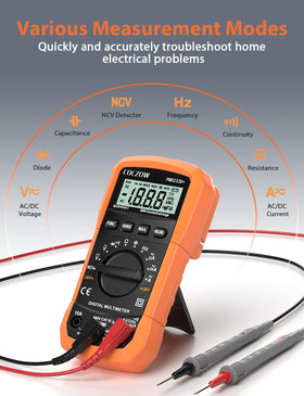 Coczow digital multimeter test leads for precise voltage and resistance checks