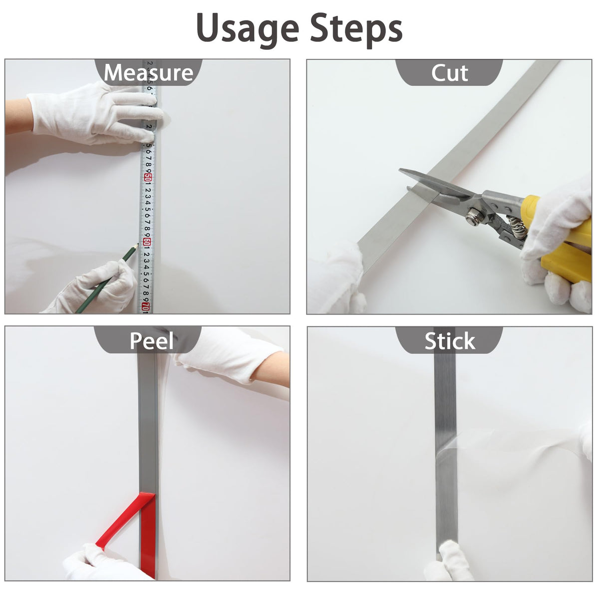 Coengwui wall and tile edge trim creates a seamless transition.