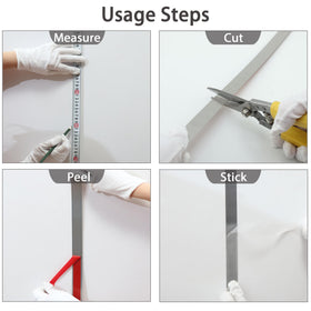 Coengwui wall and tile edge trim creates a seamless transition.