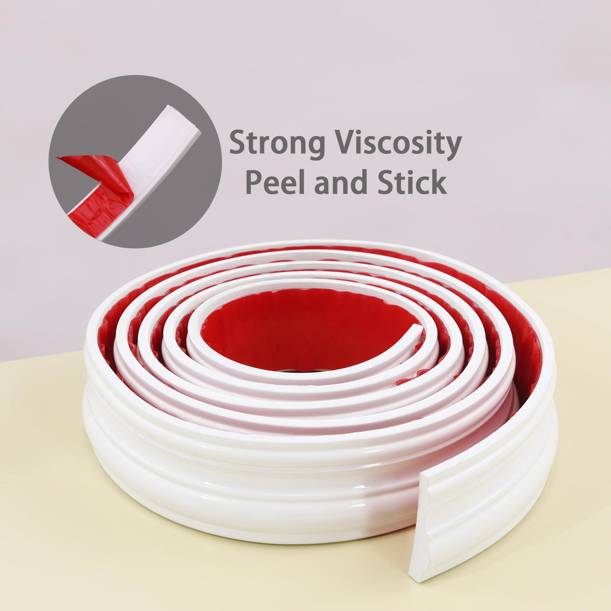 Coengwui waterproof and durable trim stays stylish in moisture-prone spaces.