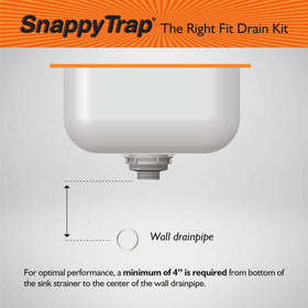 Coflex Snappy Trap clog-resistant interior helps keep drains clear.