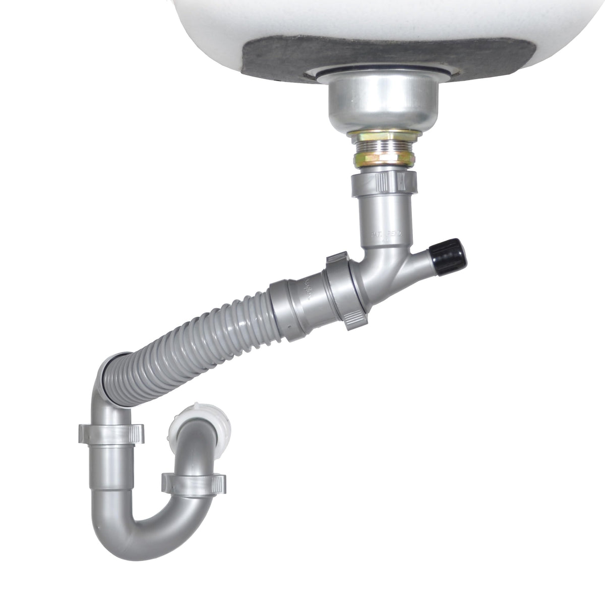 Coflex Snappy Trap DK-100 installation kit demonstrates simple under-sink setup.