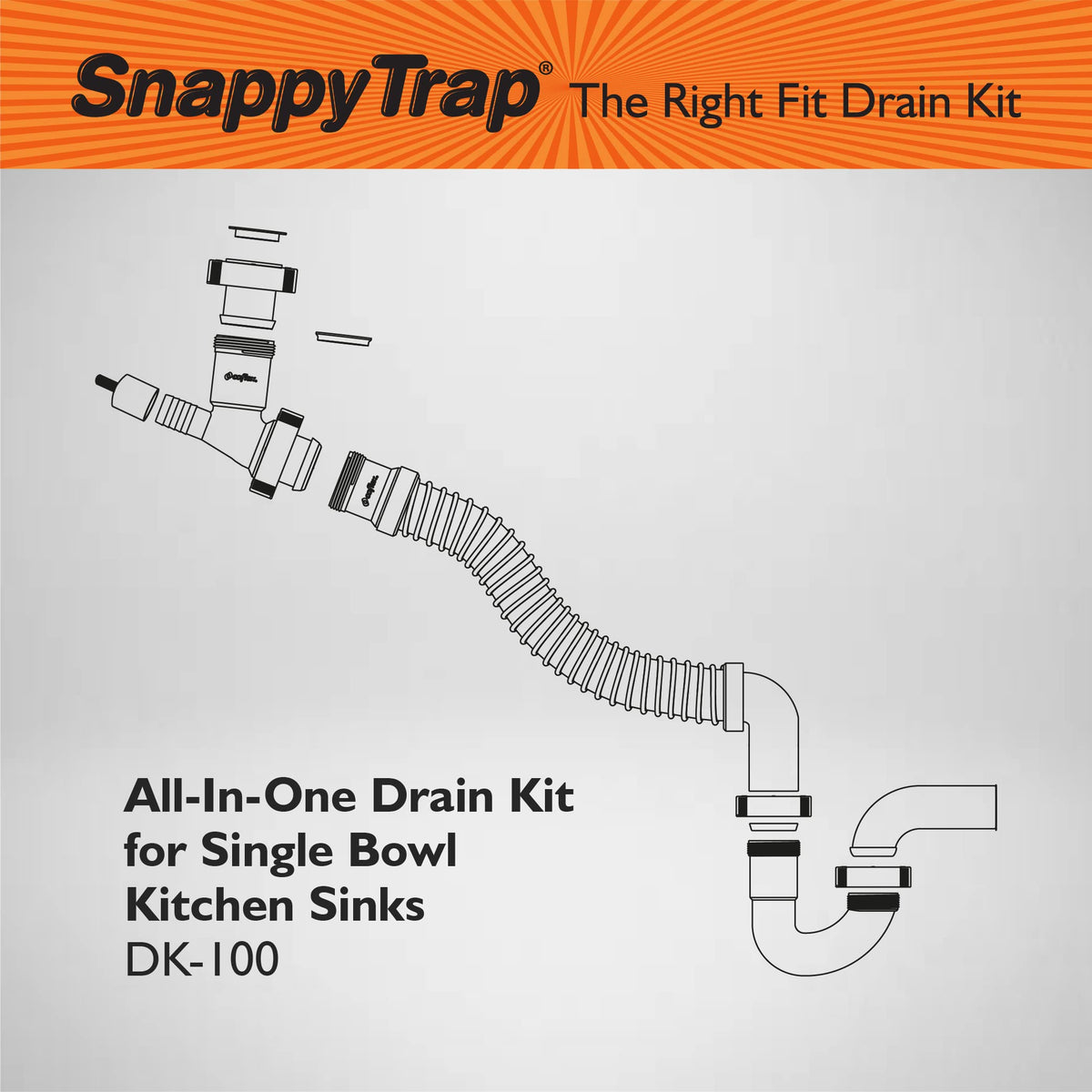 Coflex Snappy Trap leak-free connection seals ensuring a dry installation.