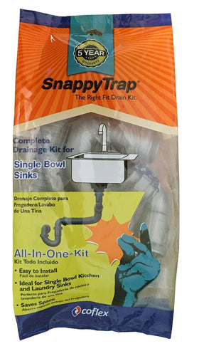Coflex Snappy Trap tight-spaces fit in a cramped cabinet.