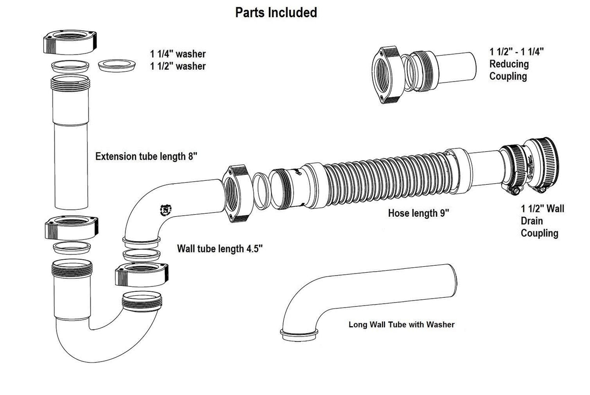 Coflex Snappy Trap wall drain coupling seals tight connections and prevents leaks