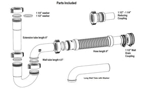 Coflex Snappy Trap wall drain coupling seals tight connections and prevents leaks