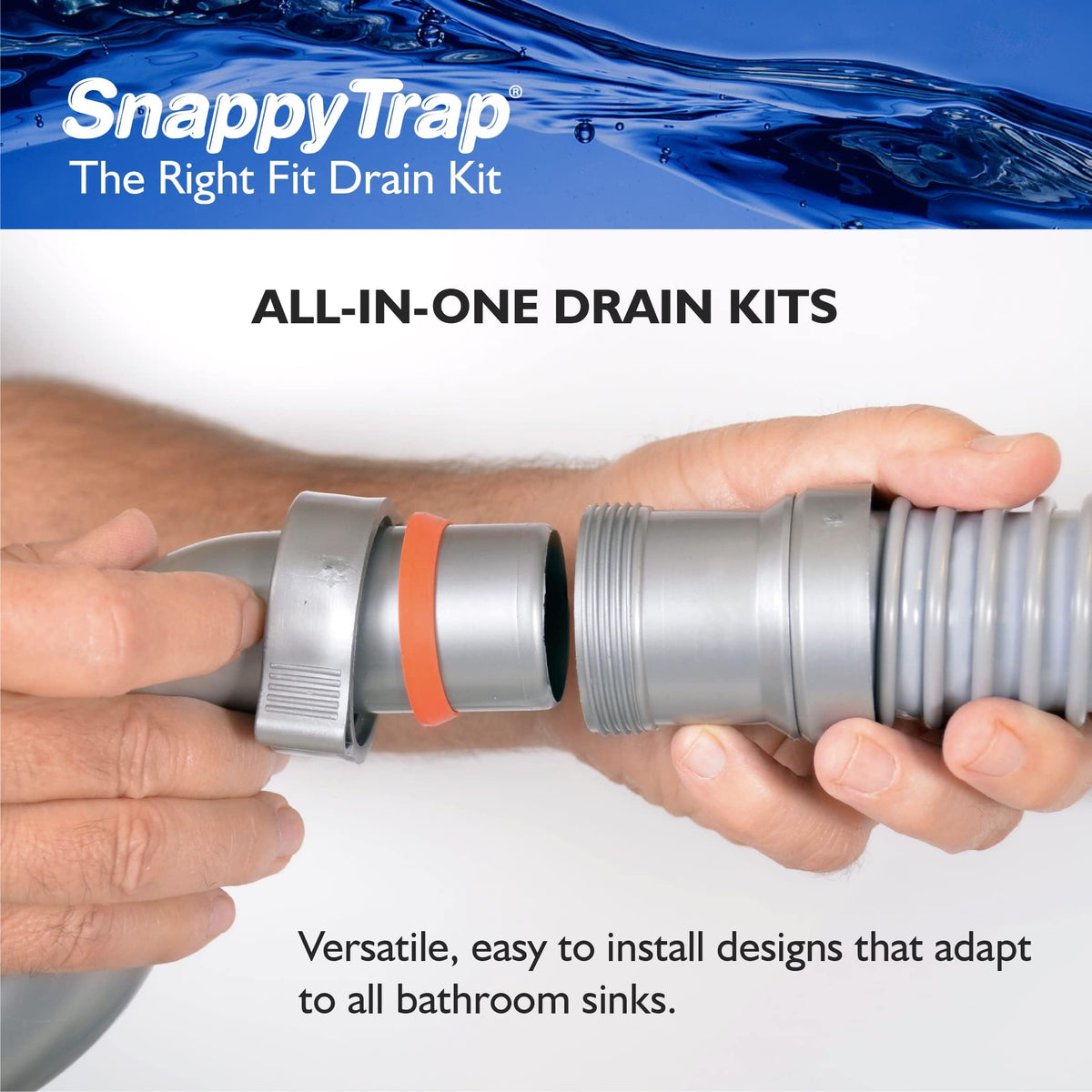 Coflex Snappy Trap wall tube washer provides secure, leak-free connections