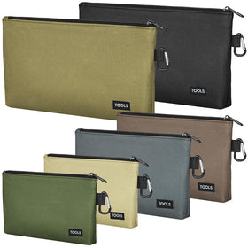 COIDEA 6-pack zipper pouch with flat bottom keeps tools organized on any workspace
