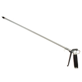 Coilhose Typhoon blow gun with 24-inch extension reaches tight spaces for thorough cleaning.