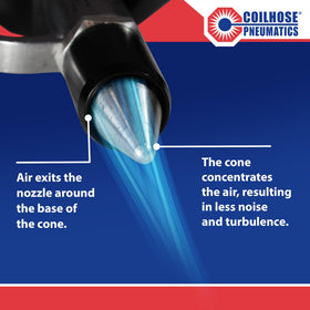 Coilhose Typhoon lightweight construction supports extended cleaning sessions.