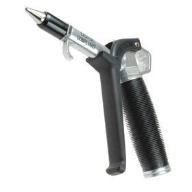 Coilhose Typhoon blow gun shown in a workshop for high-volume cleaning.