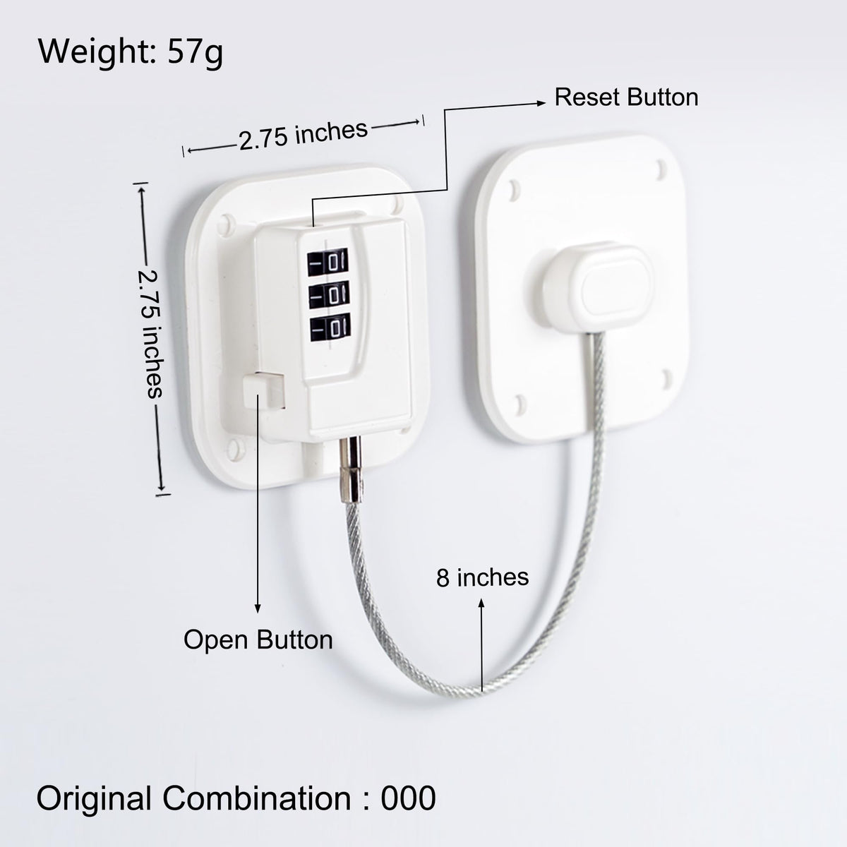 Coipdfty combination lock easy installation with keyless access