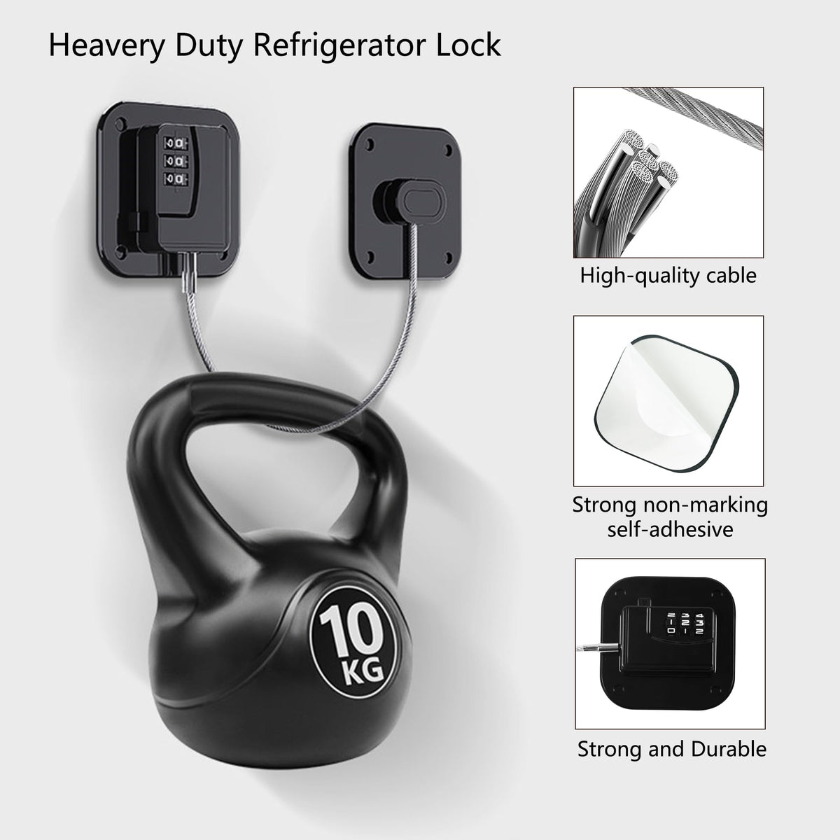 Coipdfty sticky lock plates show easy no-drill installation.