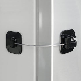 Coipdfty refrigerator lock with combo dial secures the fridge without keys.