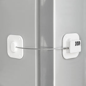 Coipdfty refrigerator lock in durable steel for secure food storage