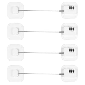 Coipdfty refrigerator lock heavy-duty 4-pack secures fridge and cabinets