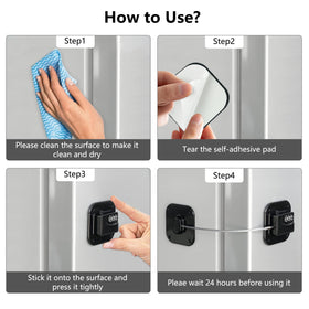 Coipdfty trash can lock prevents curious access and mess