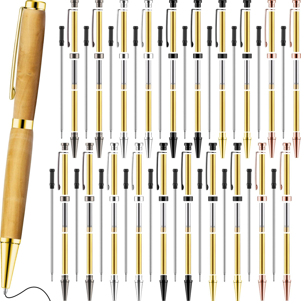 Colarr 20-pcs Slimline Pen Kit components laid out for easy DIY assembly.