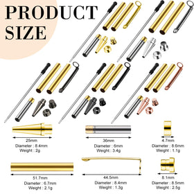 Colarr slimline pen kit close-up highlighting smooth finish for comfortable grip.