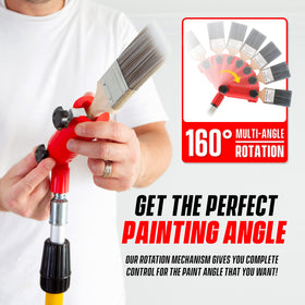 Colbent ceiling edger tool for high-reach areas