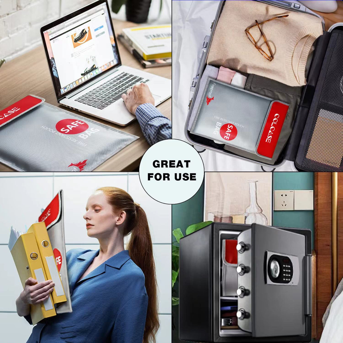 COLCASE foldable design with hanging strap offers easy transport.