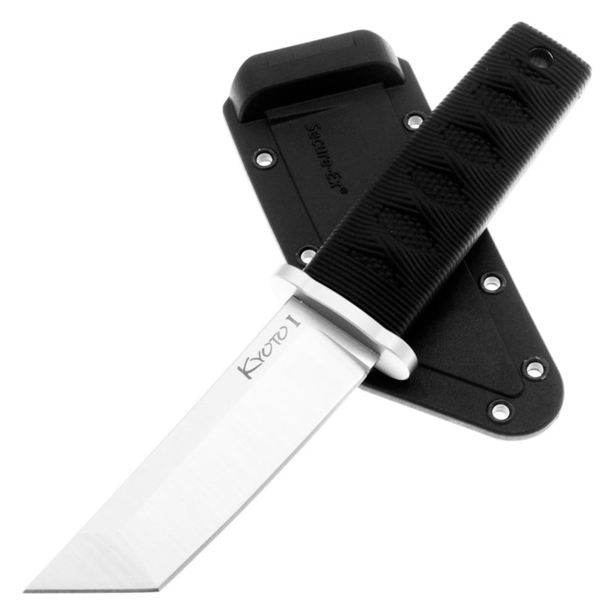 Cold Steel Kyoto I grip texture showing high-traction Kray-Ex handle