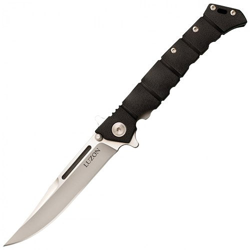Cold Steel Luzon GFN handle with concave grip contours.