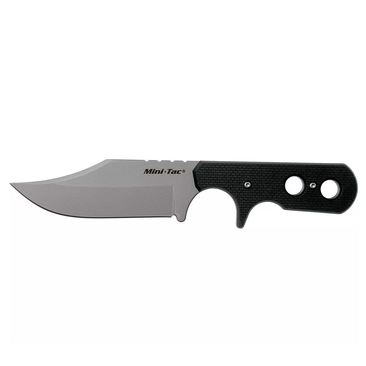 Cold Steel Mini Tac Bowie Griv-Ex handle seen for secure, lightweight grip.