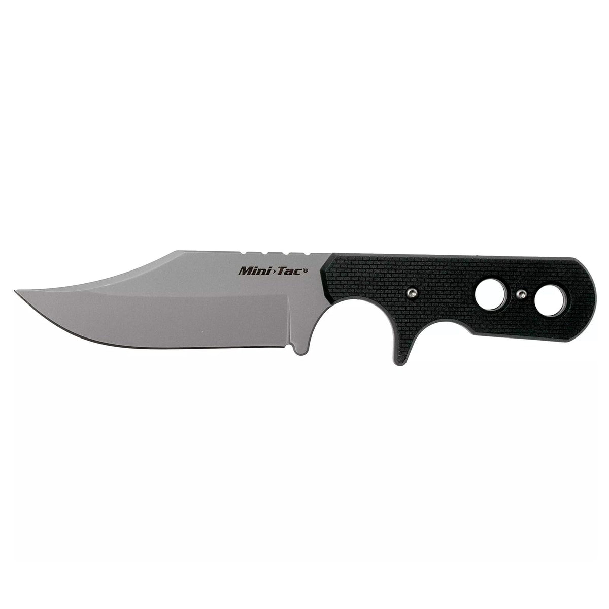 Cold Steel Mini Tac Bowie Secure-Ex sheath shown for safe storage.