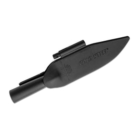Secure-Ex sheath and ferrocerium fire steel accompany the Bushman.