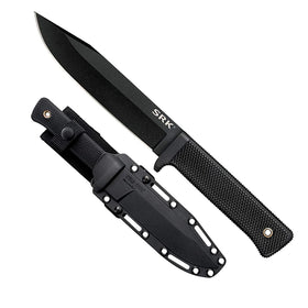 Cold Steel SRK with 6-inch clip-point blade for rugged survival tasks.