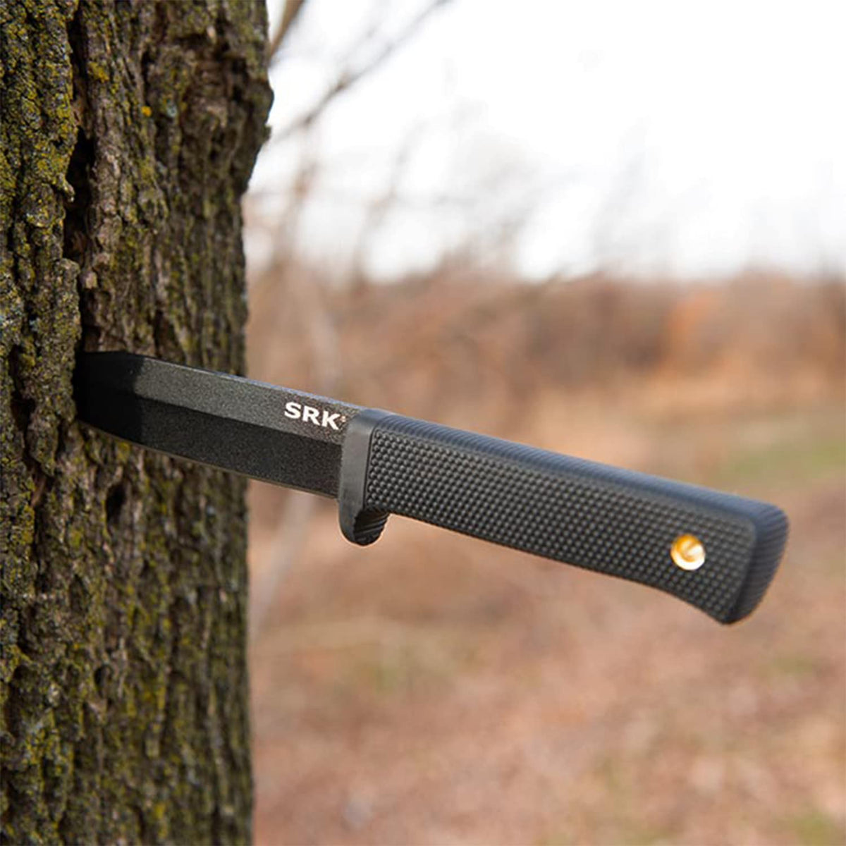 Cold Steel SRK Secure-Ex sheath allows safe carry and quick access.