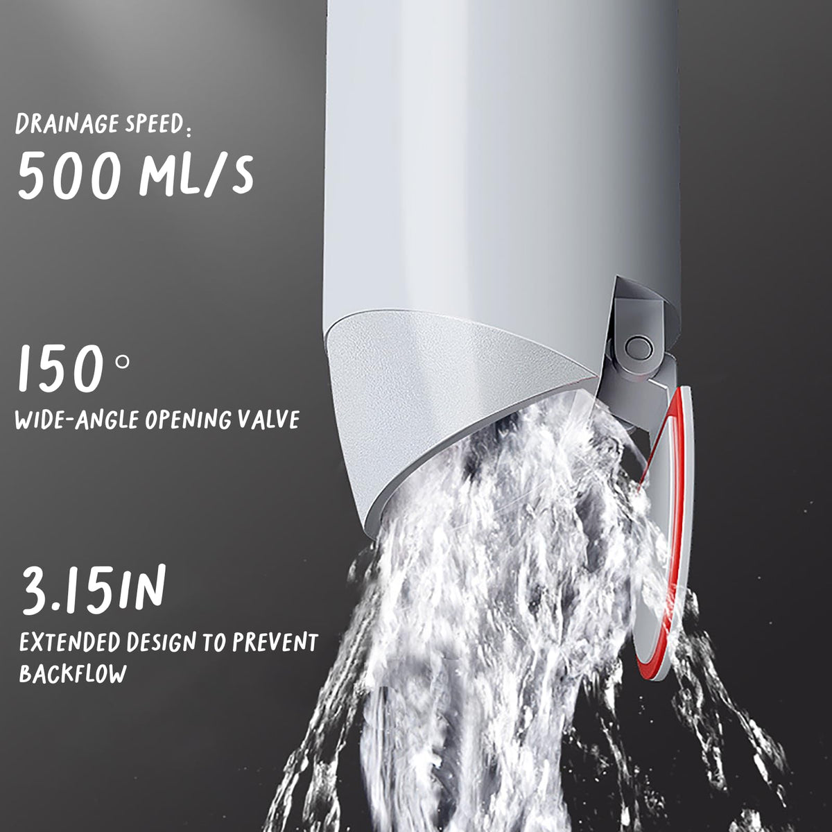 COLDDD removable drain core enables quick maintenance and cleaning.