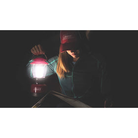 Coleman lantern bail handle with carabiner for easy hanging