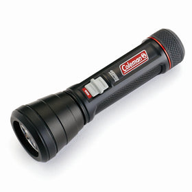 Coleman Battery Guard 250m LED Flashlight side usage for practical handling.
